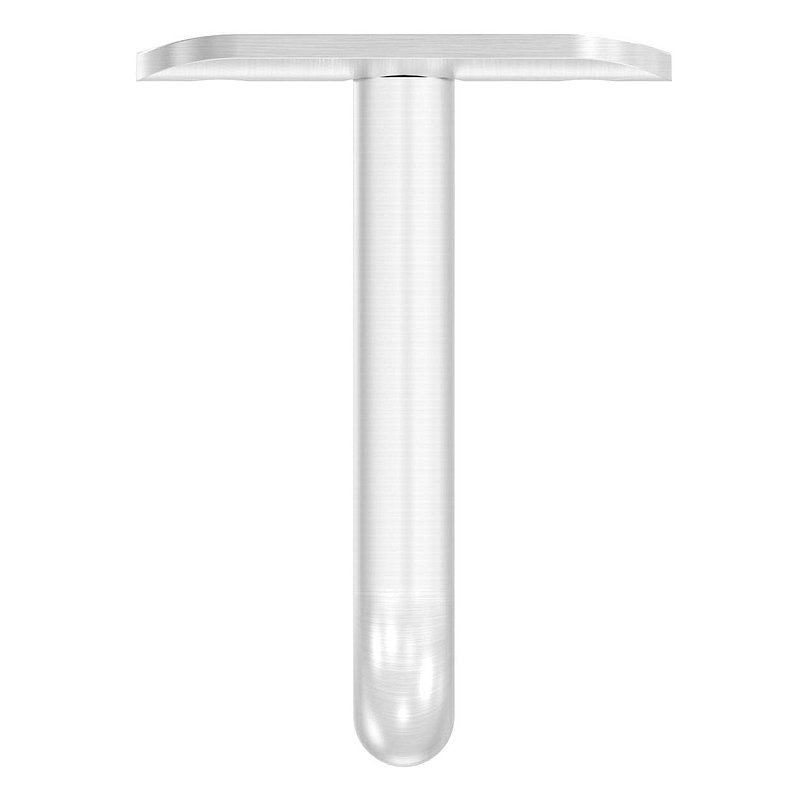 Bügel Ø 12mm mit Handlaufanschlussplatte 48,3mm, V2A