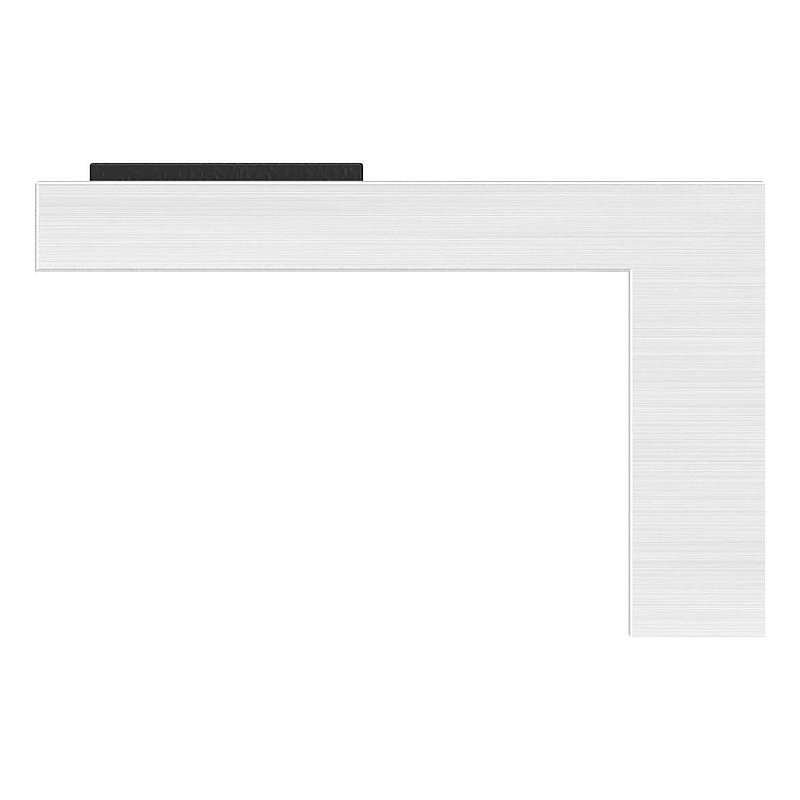 Retaining shelf with straight connection, AISI304
