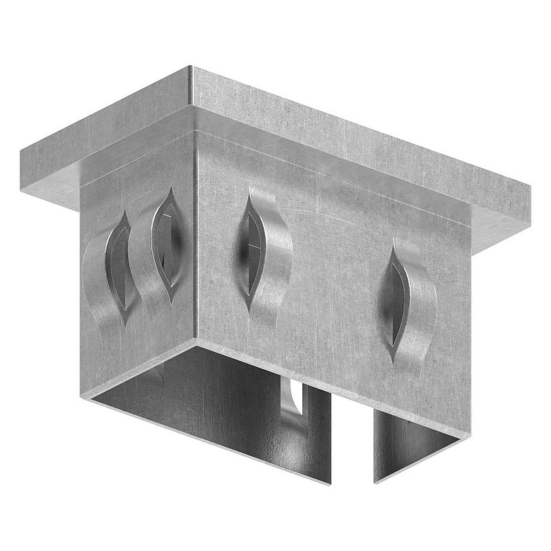 Stahleinschlagkappe, für, Rechteckrohr 50x30mm