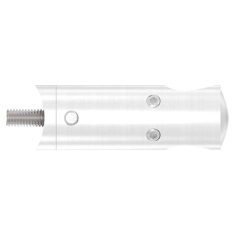 Cross bar holder for 42.4 mm tube, 12.2 mm hole, inside corner, AISI316