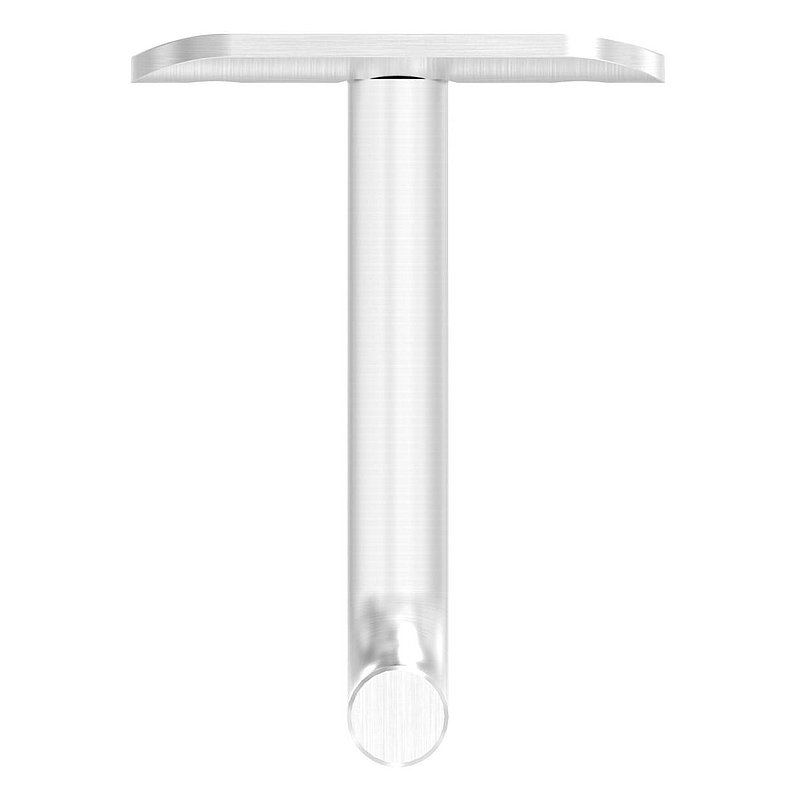 Bügel Ø 12mm mit Handlaufanschlussplatte 42,4mm, V4A
