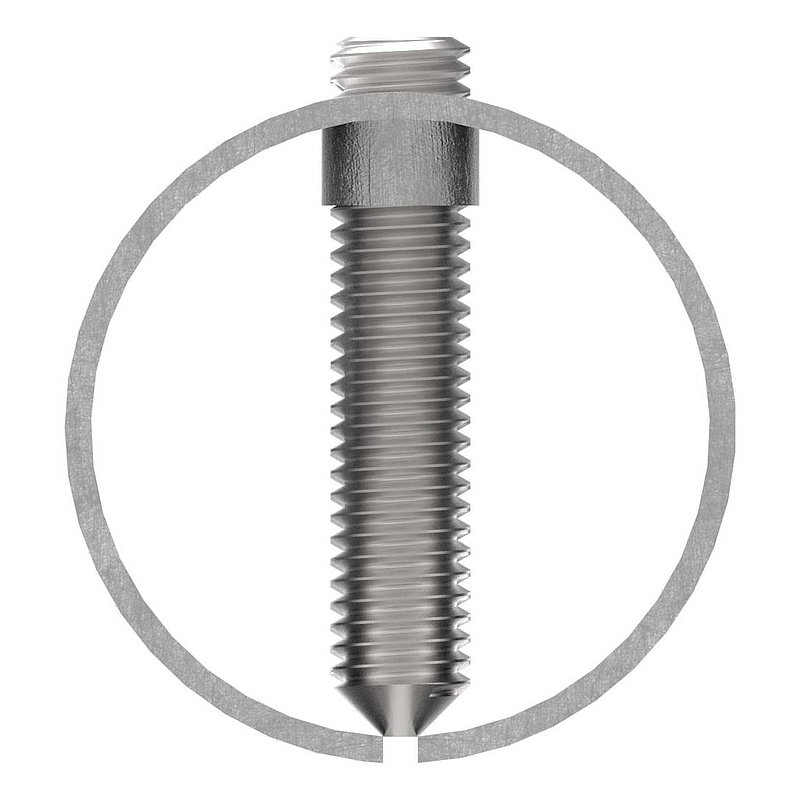 Verbindungshülse für Rohr 42,4x2,5mm, V2A