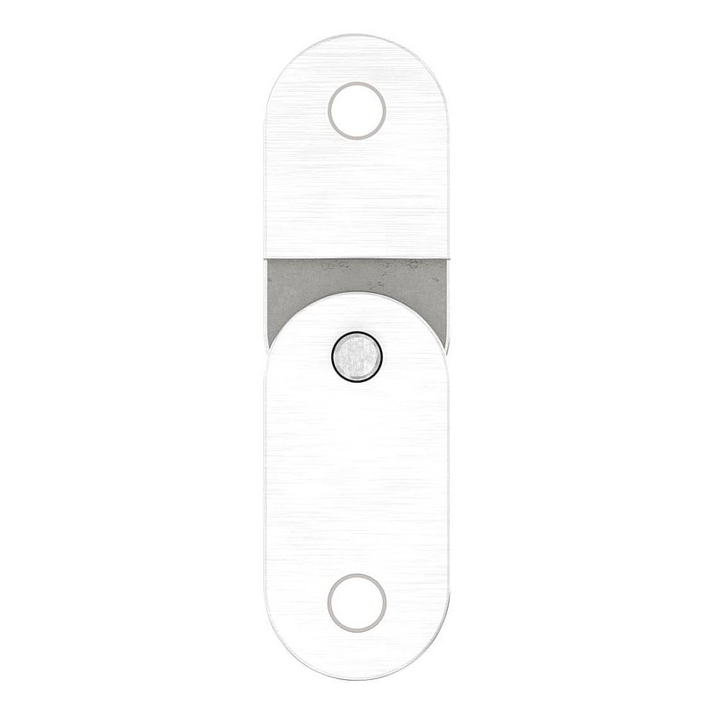 Handlaufanschlussplatte verstellbar, flach, V4A