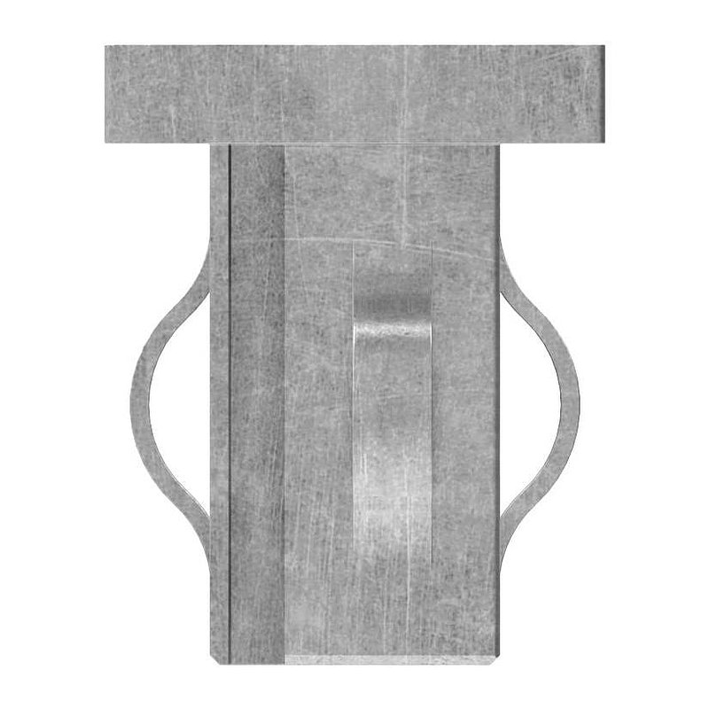 Stahleinschlagkappe, für Quadratrohr 25x25mm