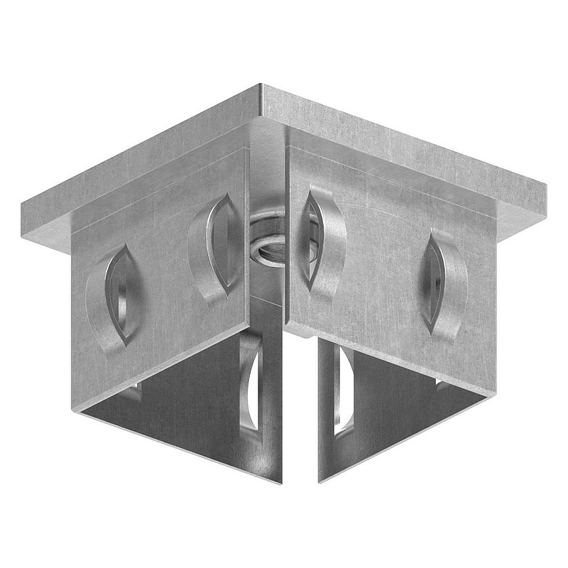 Bouchon en acier, pour tube carré 50x50mm