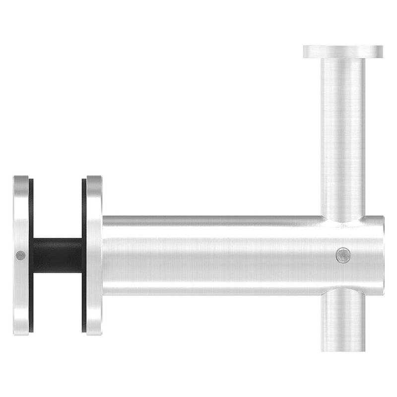 Handrail holder for glass, handrail connection plate flat, AISI304