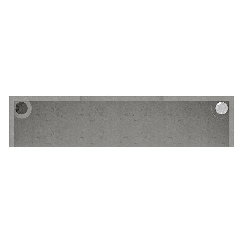 Rosace de recouvrement, 109x109x25mm, carré, en deux parties, V4A