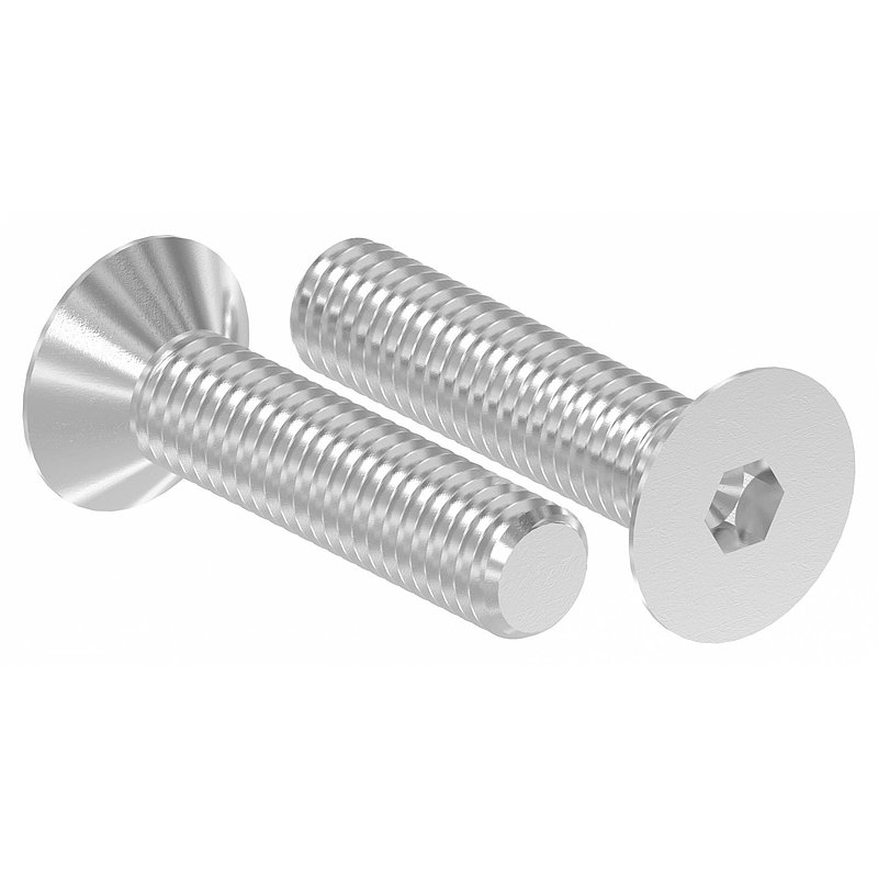 Countersunk head screw M8x35, AISI304, ISO 10642