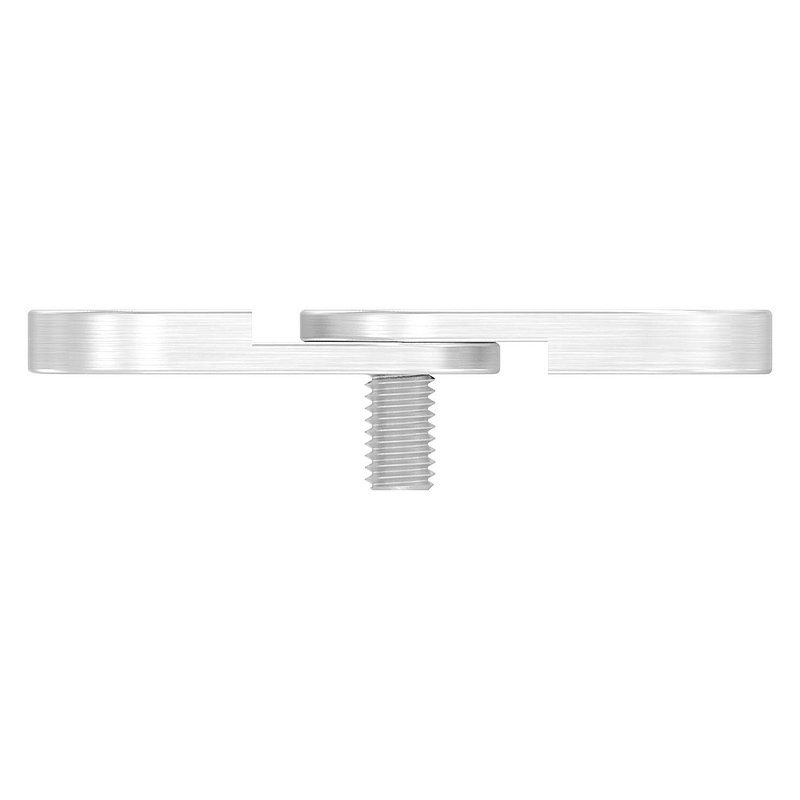 Handlaufanschlussplatte verstellbar, flach, V4A