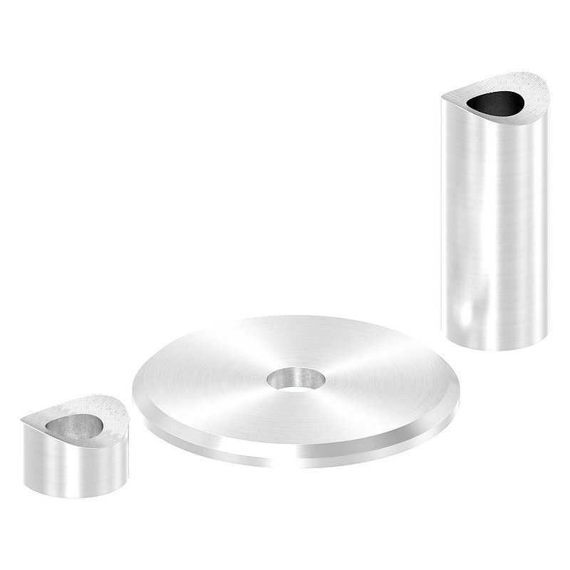 Wall mounting for French balconies, AISI304