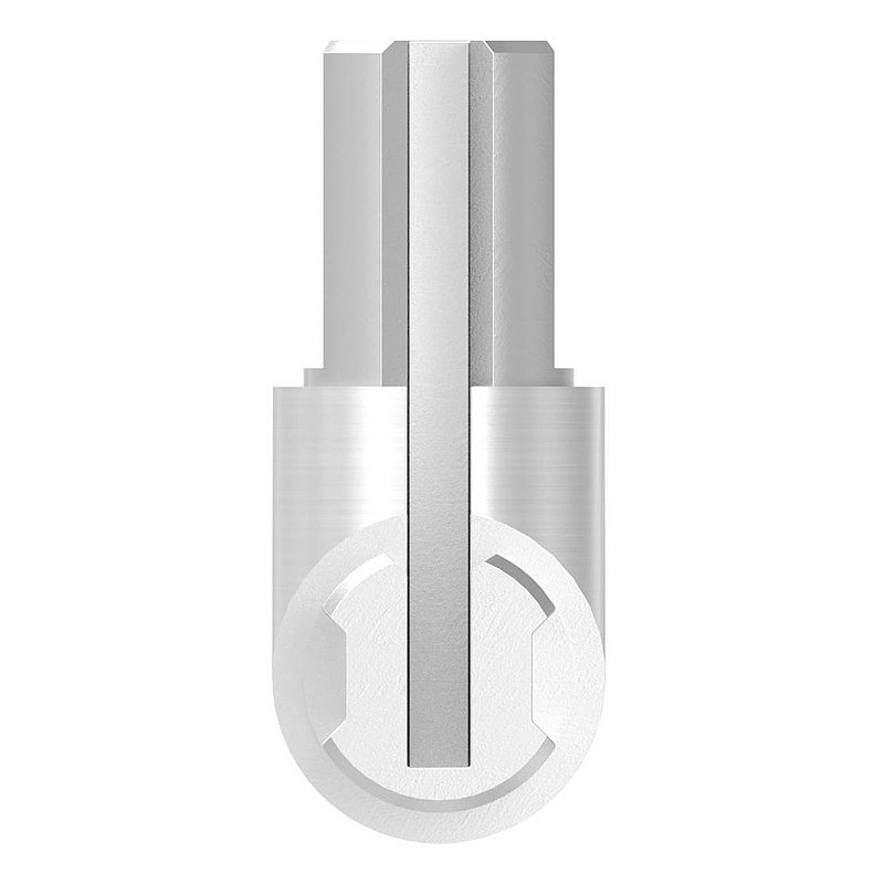 Raccord d'angle pour profilés de serrage rond Ø 27x1,5 mm, V2A