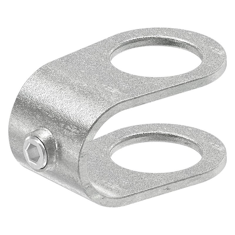 Raccord en croix, ouvert, pour tube Ø 42,4mm