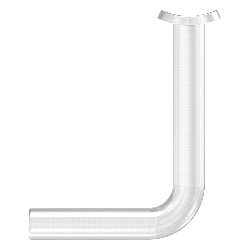 Bügel Ø 12mm mit Handlaufanschlussplatte 48,3mm, V2A