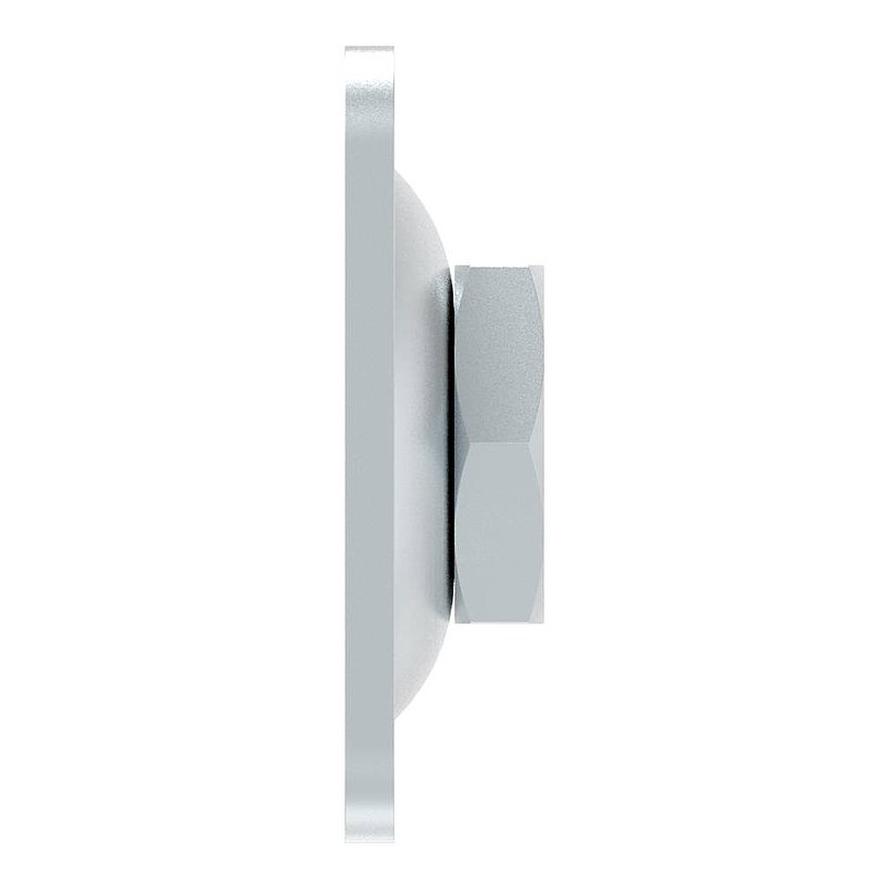 Adjustable wall plate for M16, galvanised