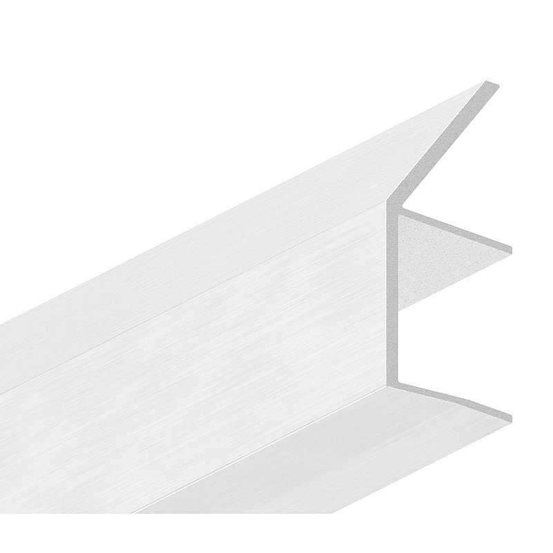 Regenrinne für Vordächer, Glas 21,52mm, L: 6000mm, E4/EV1