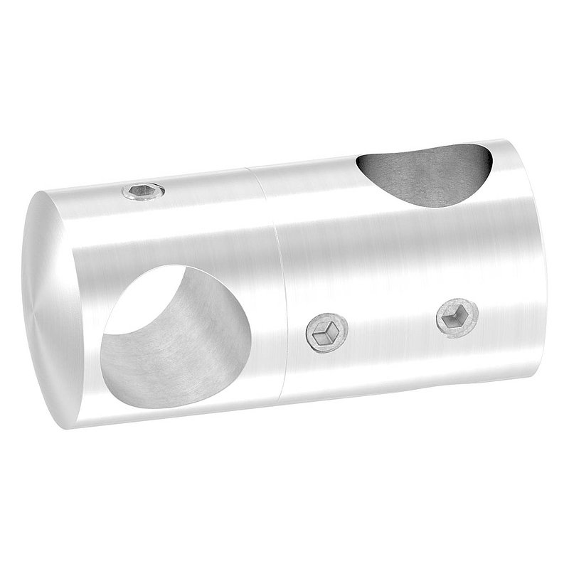 Doppelquerstabhalter mit 14,2 und 14,2mm Bohrung, V2A