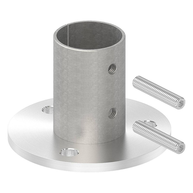 Wand- und Bodenanker, für Rohr 48,4x2,0mm, V2A