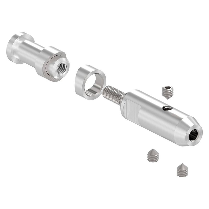 Seilhalter für 4mm Seil, V2A
