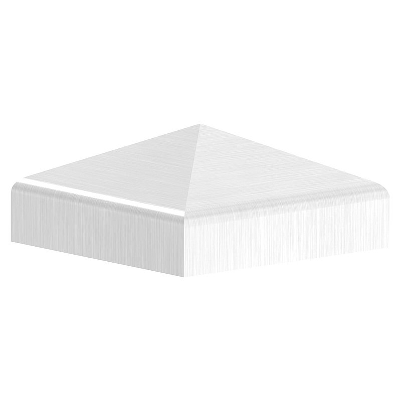 Chapeau pyramidal, pour tube carré 30x30mm, V2A