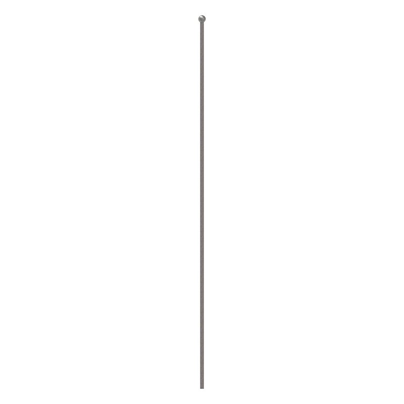Zaunstab 12x12mm, H: 1000mm, Kugel 25mm
