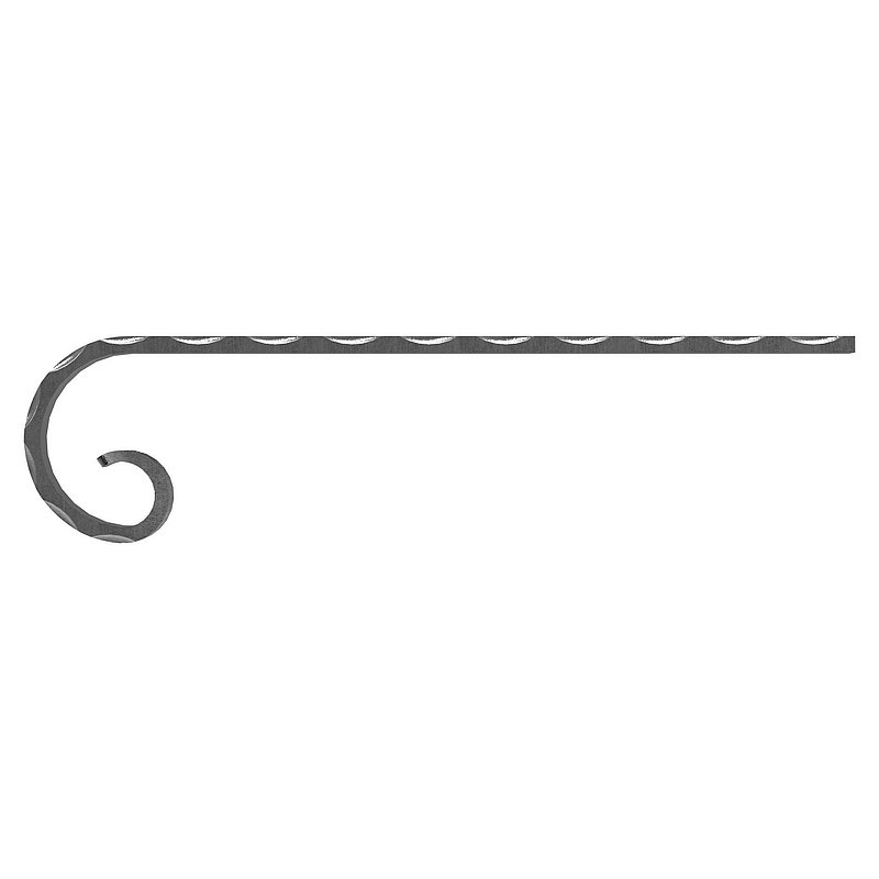 Handrail starte, 40x8mm, rolled