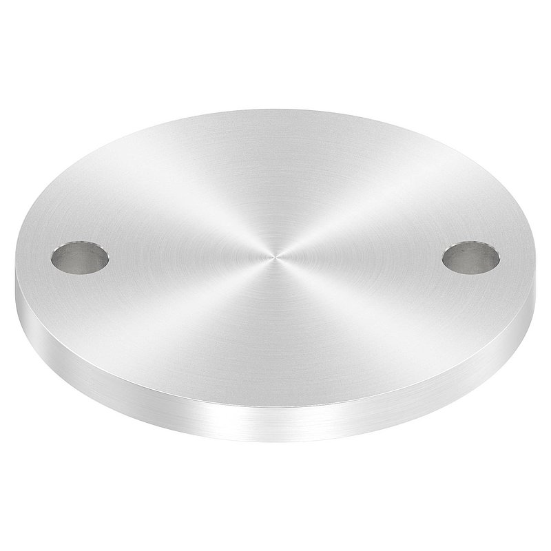 Ankerplatte Ø 120x10mm, mit Rundschliff, V2A