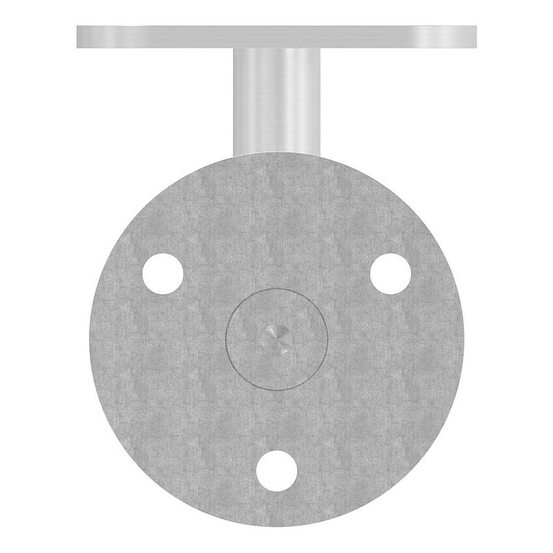 Handrail holder without cable gland for LED handrails, solid material, AISI304