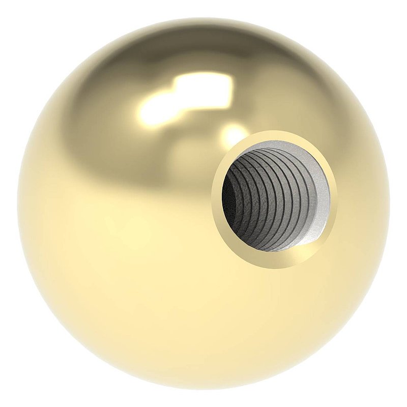 Messingkugel Ø 15mm mit M5