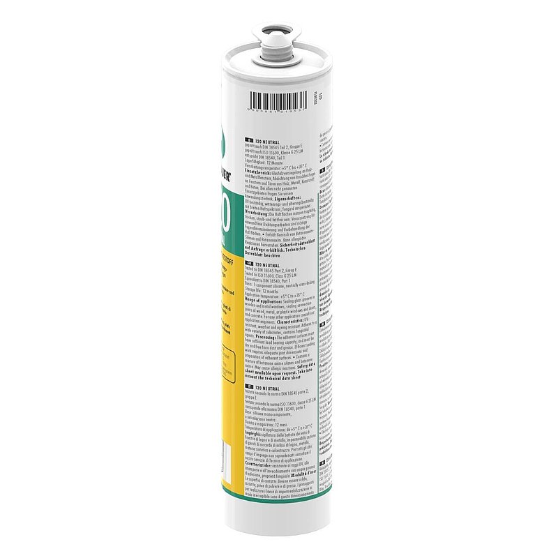 Neutraler Silikondichtstoff schwarz, 310ml Kartusche