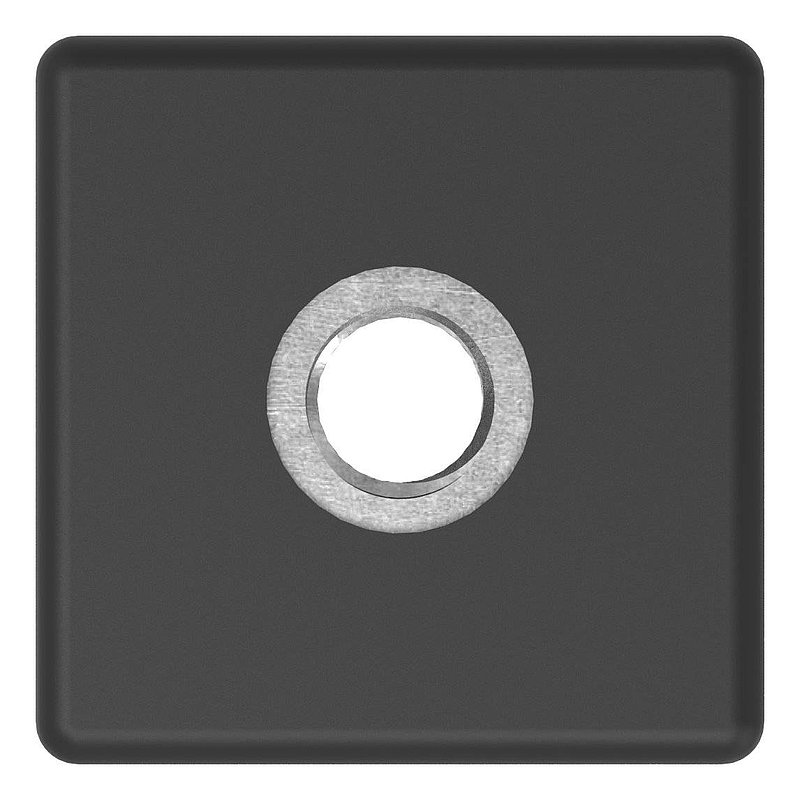 Bouchon plastique pour tube carré 30x30mm avec M8