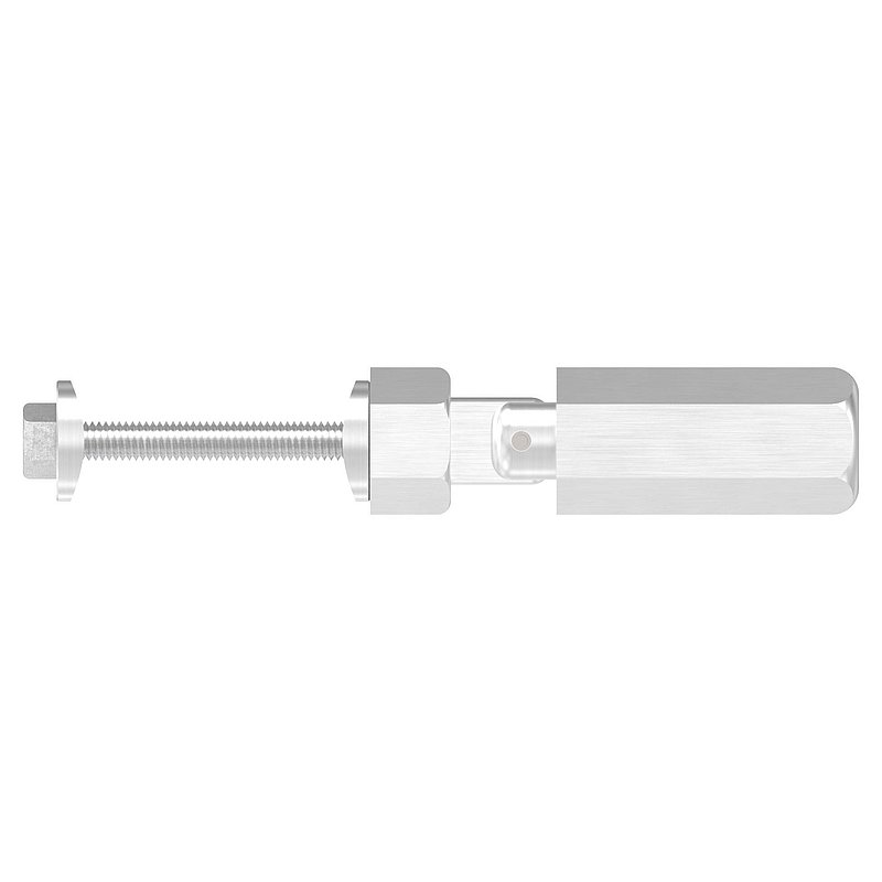 Threaded terminal for self-assembly, cable 6mm, AISI304