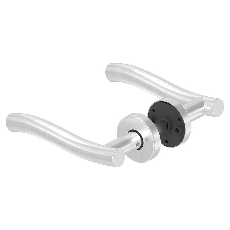 Paire de poignée de porte, pivotante, V2A