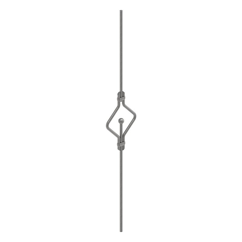 Designstab Ø 12mm, doppelt, H: 1000mm, S235