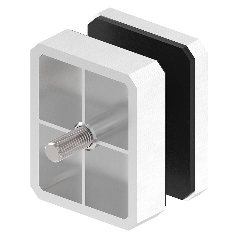 Point de fixation angulaire 63x78mm, droit, V2A
