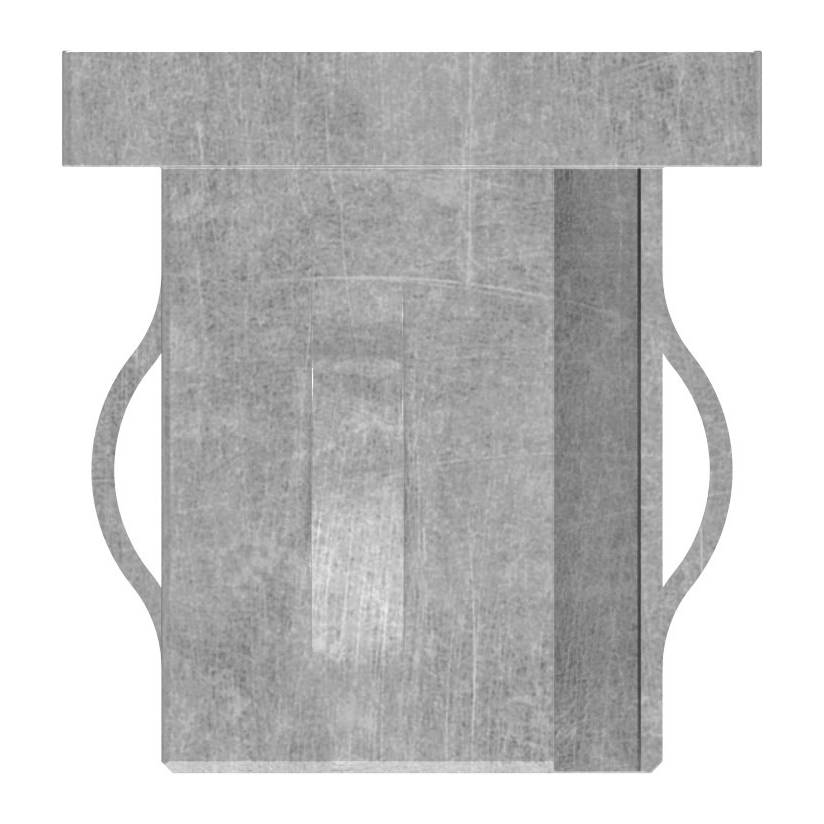 Stahleinschlagkappe, für, Rechteckrohr 40x30mm