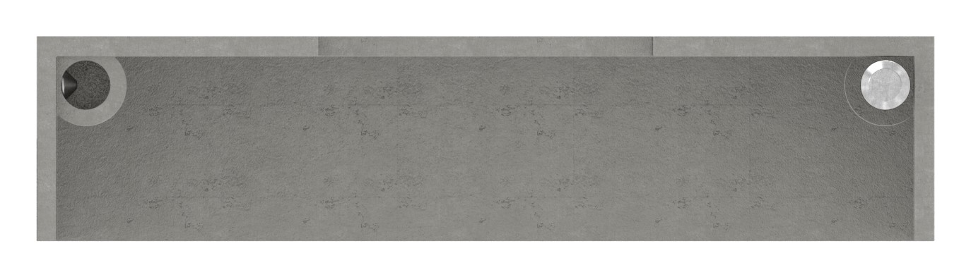 Abdeckrosette, 109x109x25mm, V2A