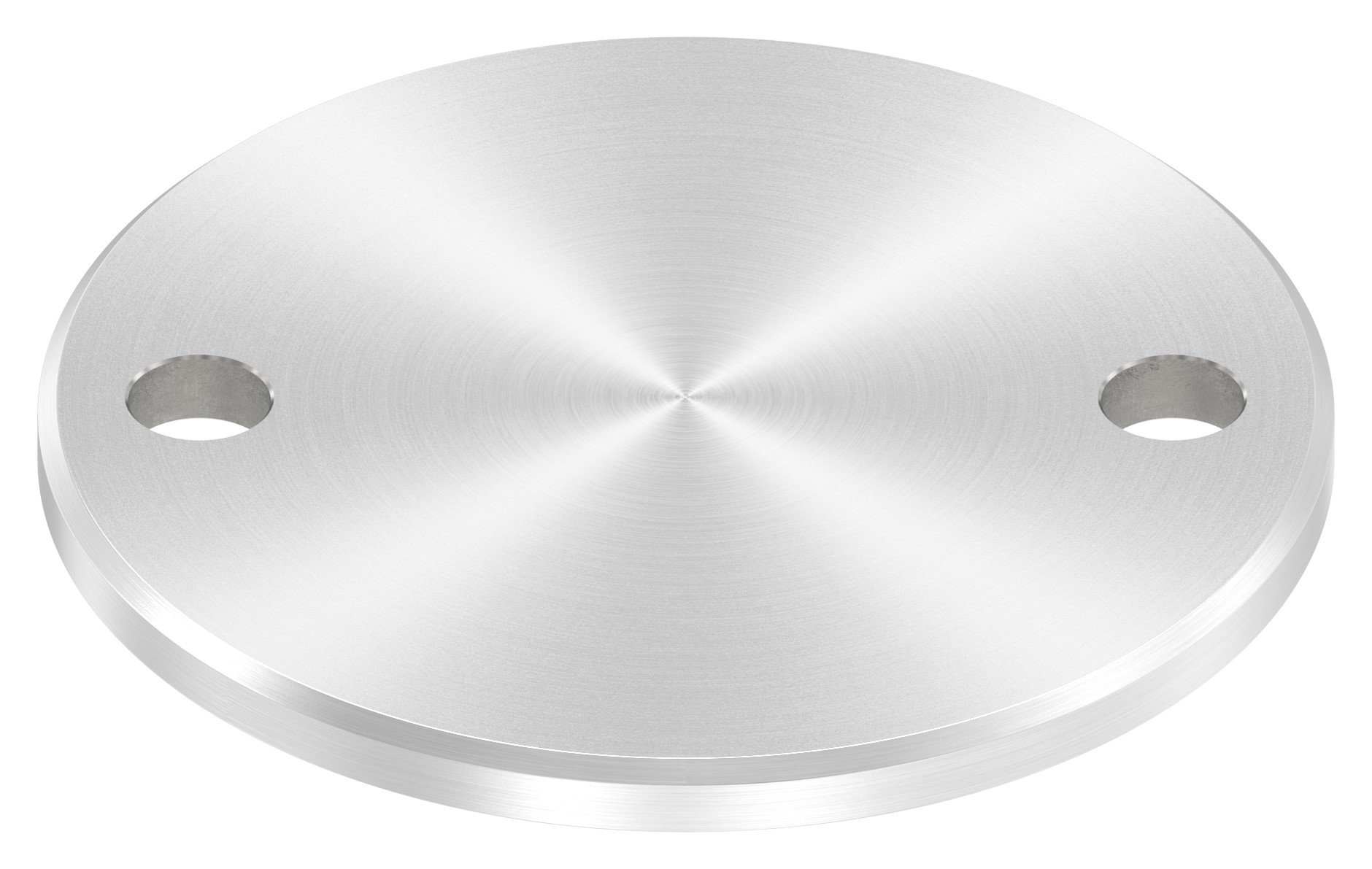 Ankerplatte Ø 100x6mm, mit Rundschliff und Fase, V2A
