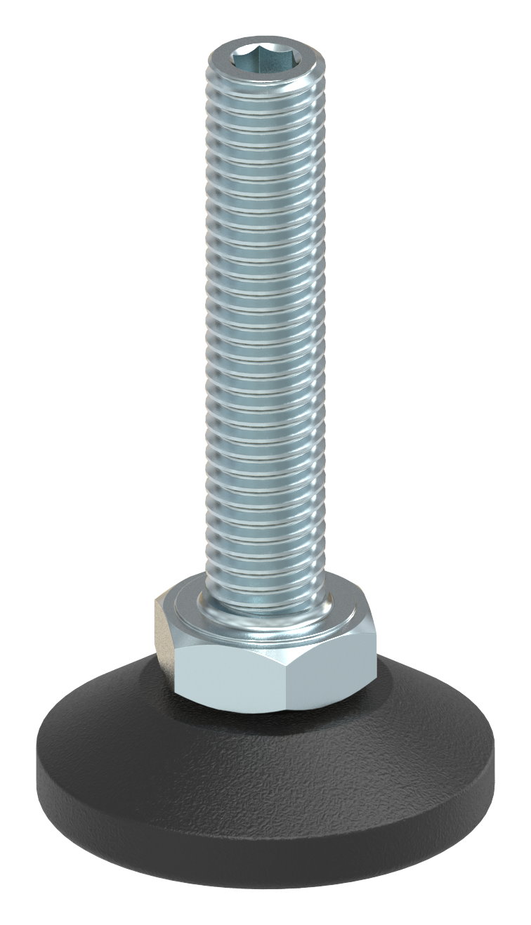 Stellfuß mit Justierschraube mit Innensechskant