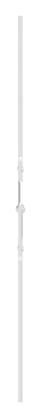 Zierstab aus Ø 12mm, doppelt, H: 1000mm, V2A