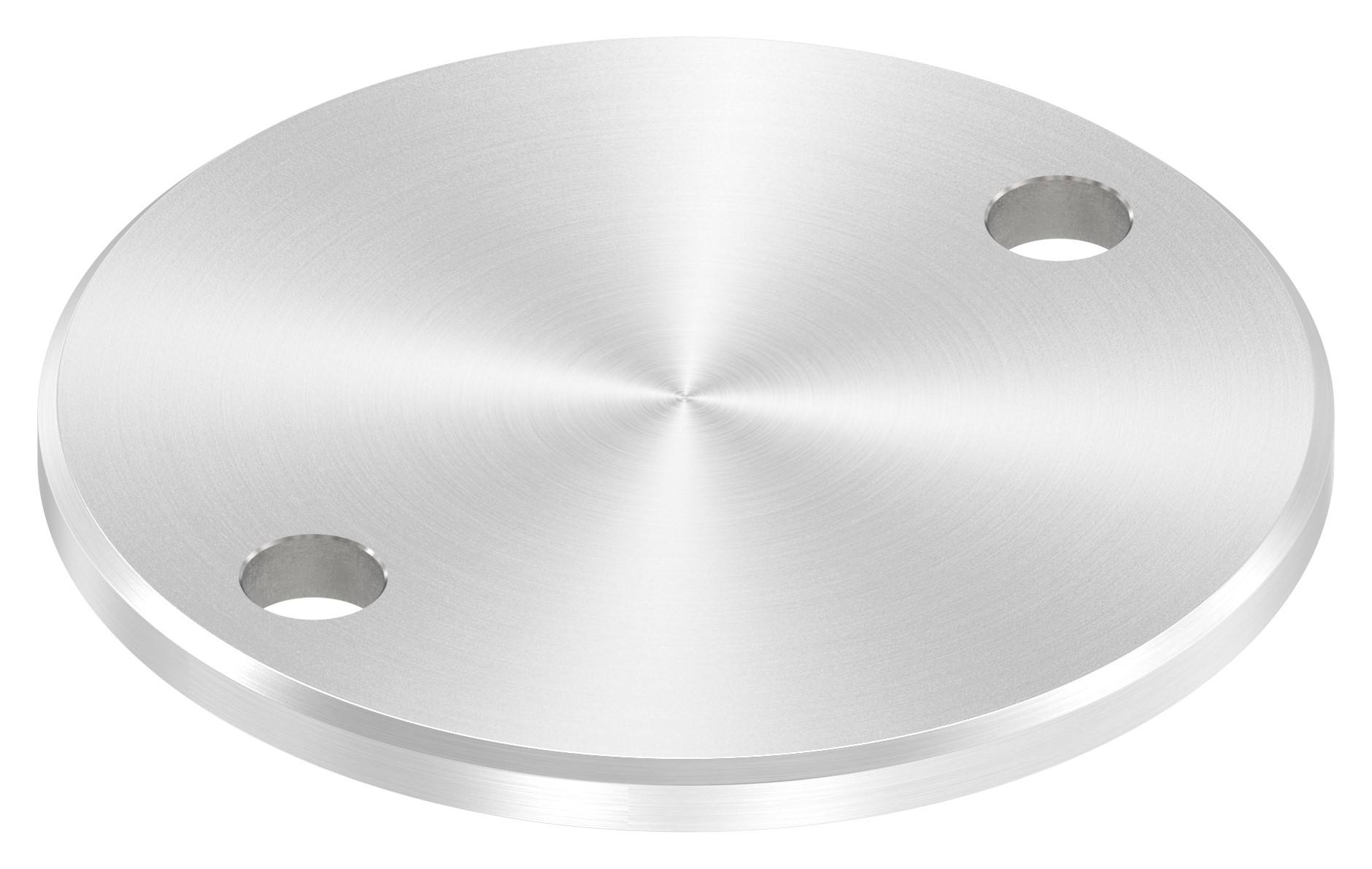 Ankerplatte Ø 100x6mm, mit Rundschliff und Fase, V2A