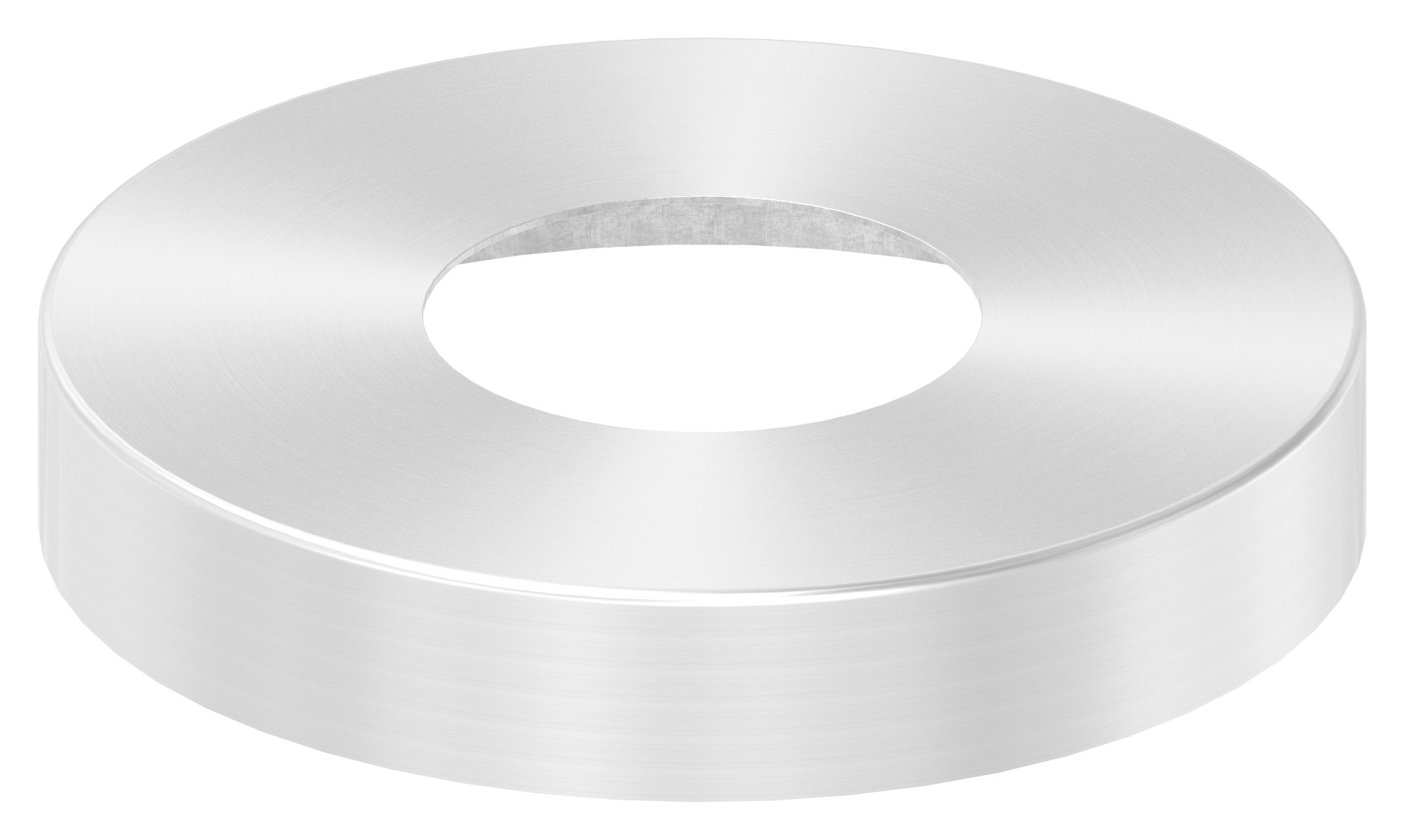 Abdeckrosette, 145x25mm, Bohrung 61mm, V2A