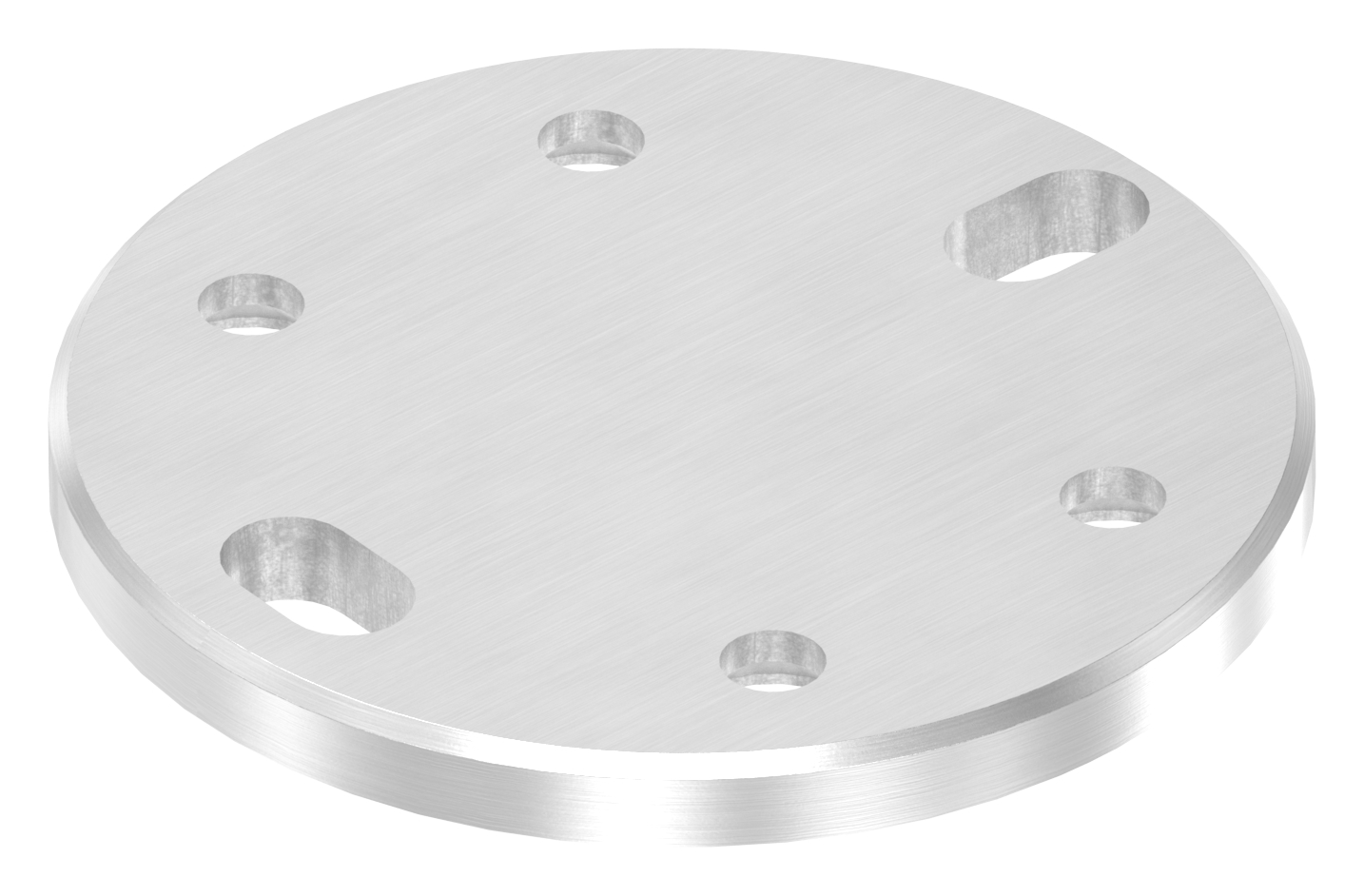 Ankerplatte, 100x8mm, für Spannringe, V2A