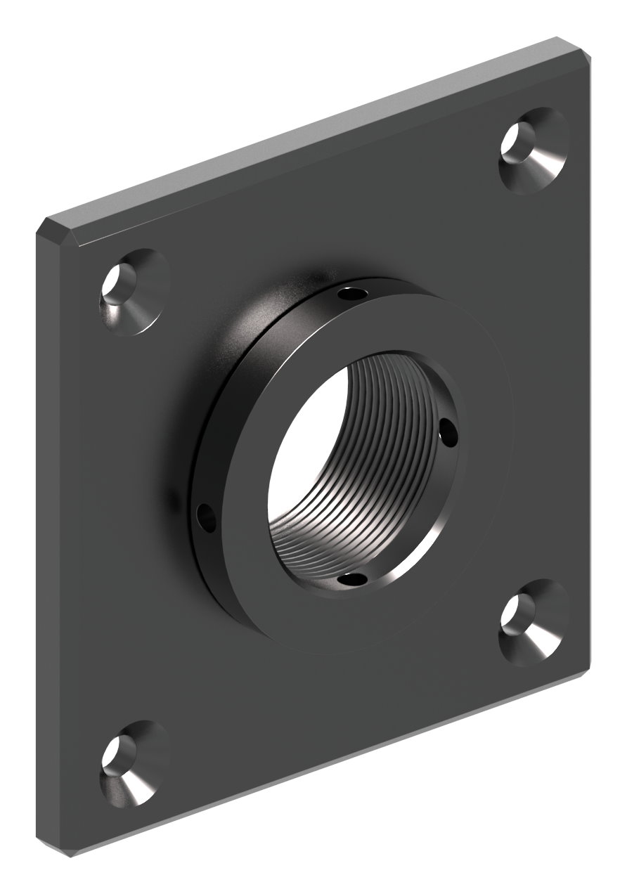 Montageplatte quadratisch 100x100mm Montageplatte quadratisch 100x100mm