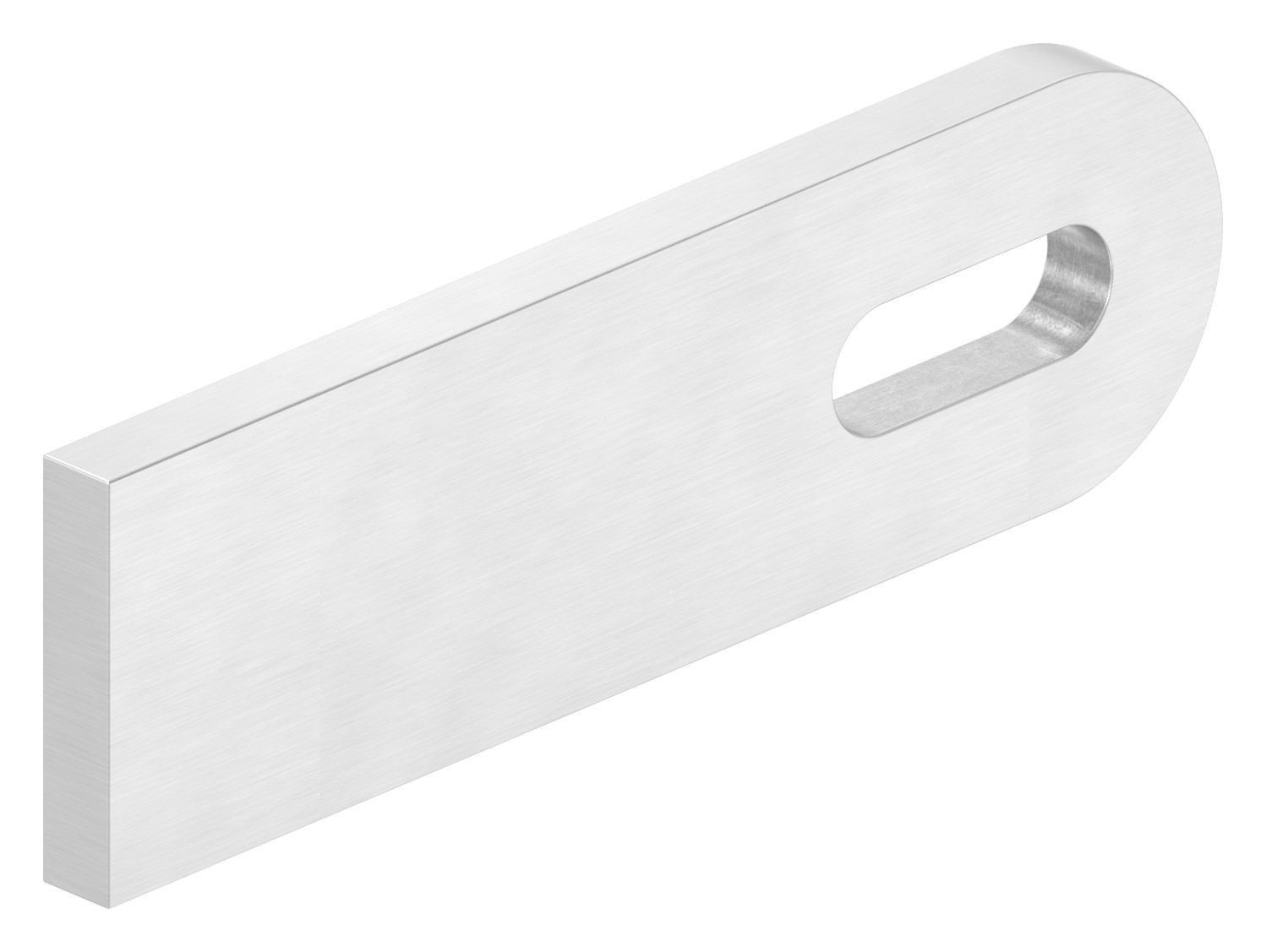 Anschweißlasche, 100x30x6mm, geschliffen, V2A