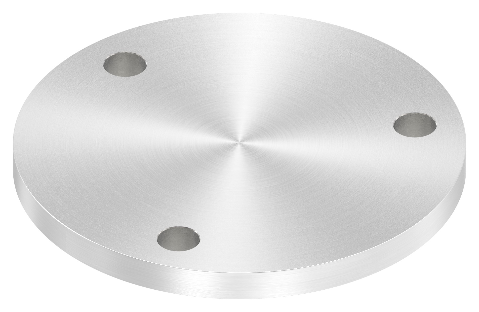 Ankerplatte Ø 140x10mm, mit Rundschliff, V2A