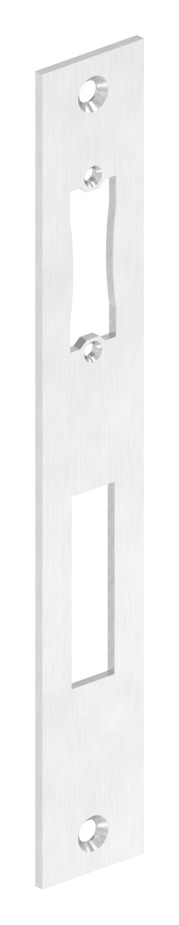 Edelstahlschließblech 242x36x3,0mm, für Abstand 92mm, V2A (1.4301) Edelstahlschließblech 242x36x3,0mm, für Abstand 92mm, V2A (1.4301)