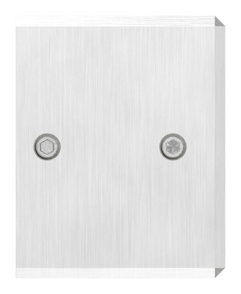 Wandbefestigung für Nutrohr 60x40mm, links, V4A