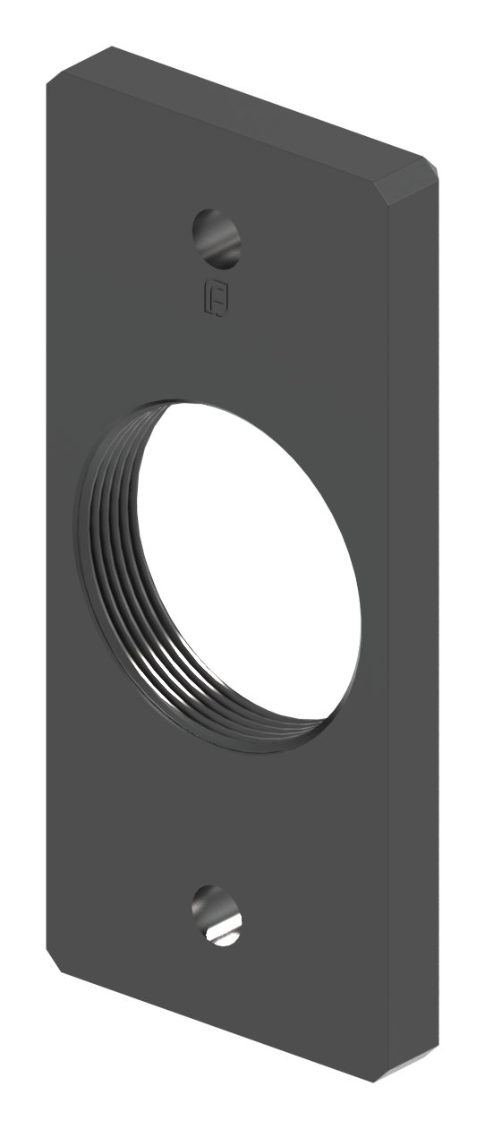 Montageplatte eckig 45x100mm Montageplatte eckig 45x100mm