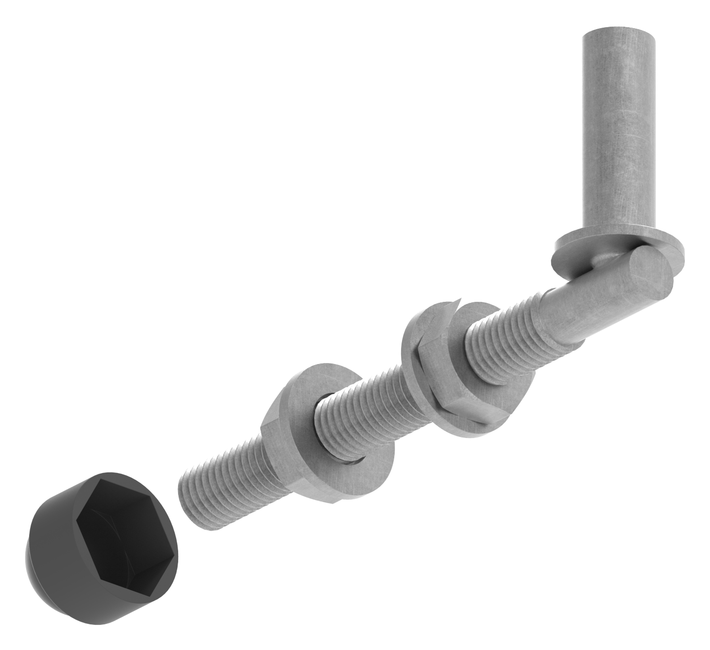 Kloben zum Durchschrauben für Ø 13mm, L: 120mm