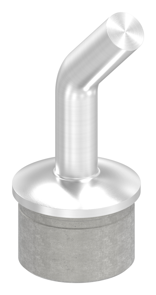 Rohrabschlussstopfen mit Stift 135°, für Rohr 42,4x2,0mm, V2A